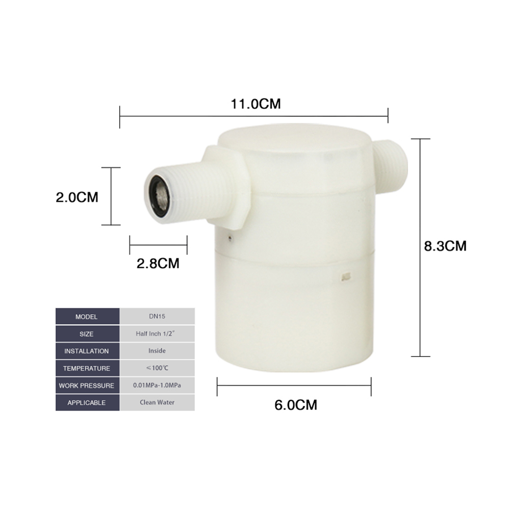 2018 Good Quality Small Float Valve - Automatic water level control valve plastic floating ball valve for water tower – Weier detail pictures